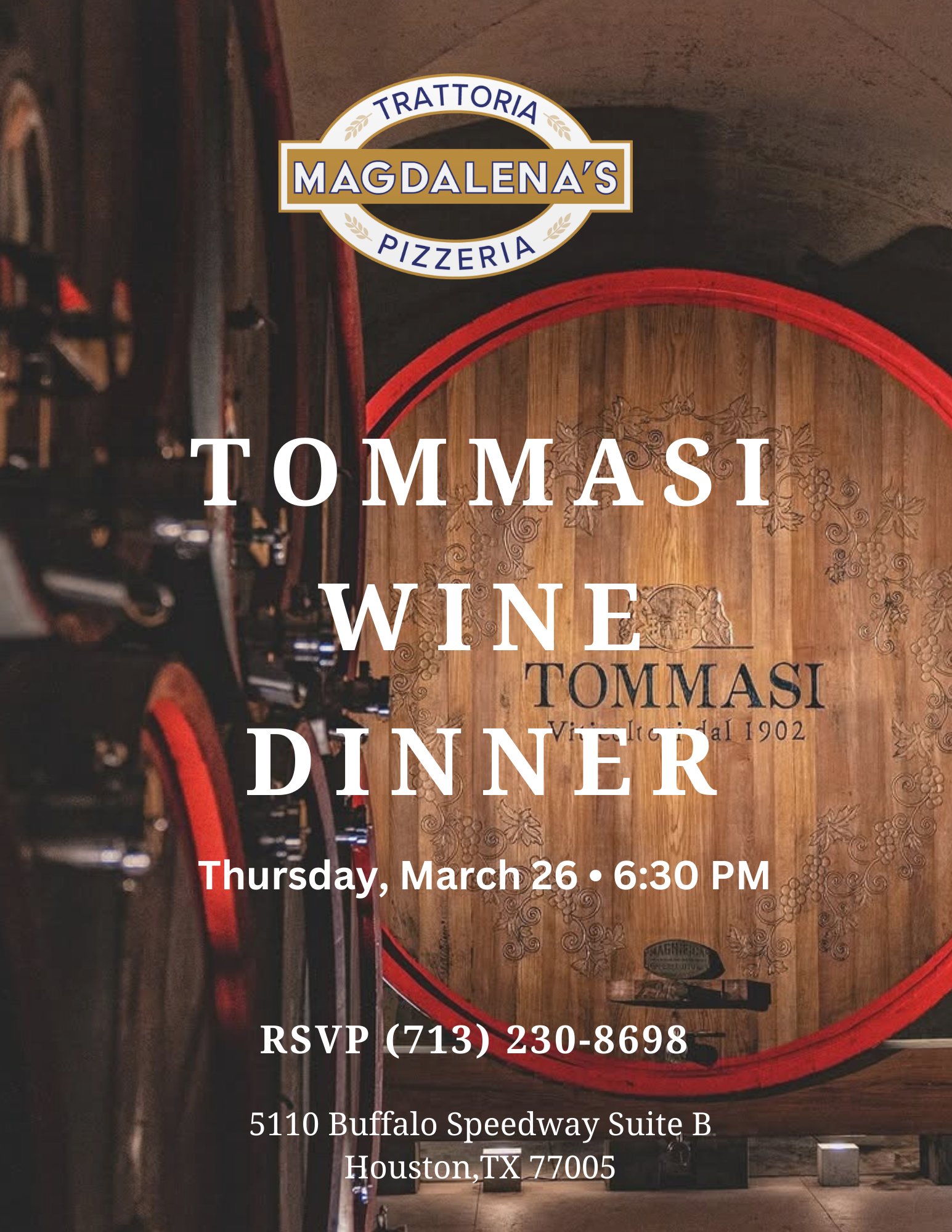 Upcoming event poster